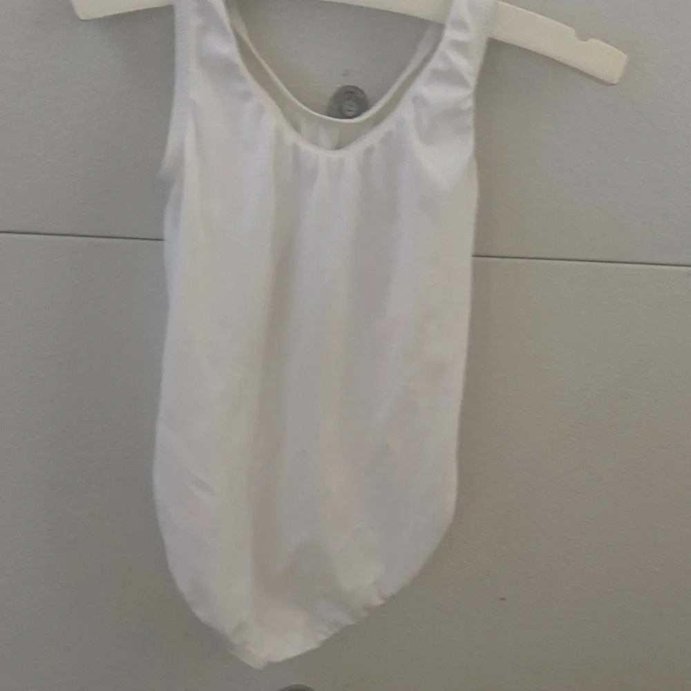 Classic white leotard bodysuit style 5984 small (child)